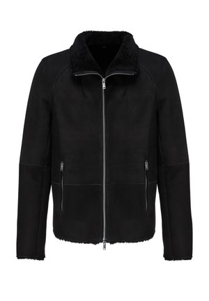 BASTIEN - Leren jas - black