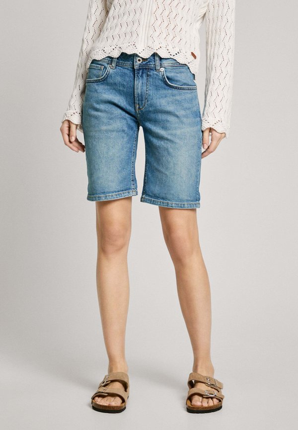 SHORT MW POPPY - Jeans Shorts - denim