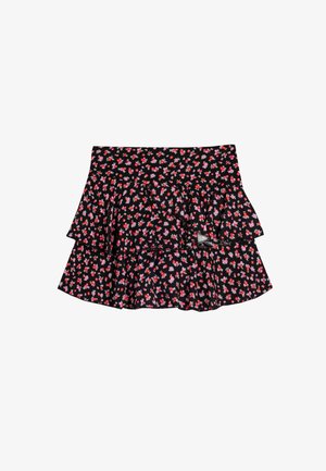 Koton FLORAL - A-snit nederdel - black
