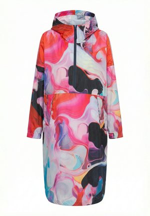LAURASØN FUNKTIONS-REGENCAPE, UNISEX, PRINT, KAPUZE - Regenjas - flamingo