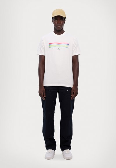 PS Paul Smith REGULAR FIT - T-shirt imprimé - white