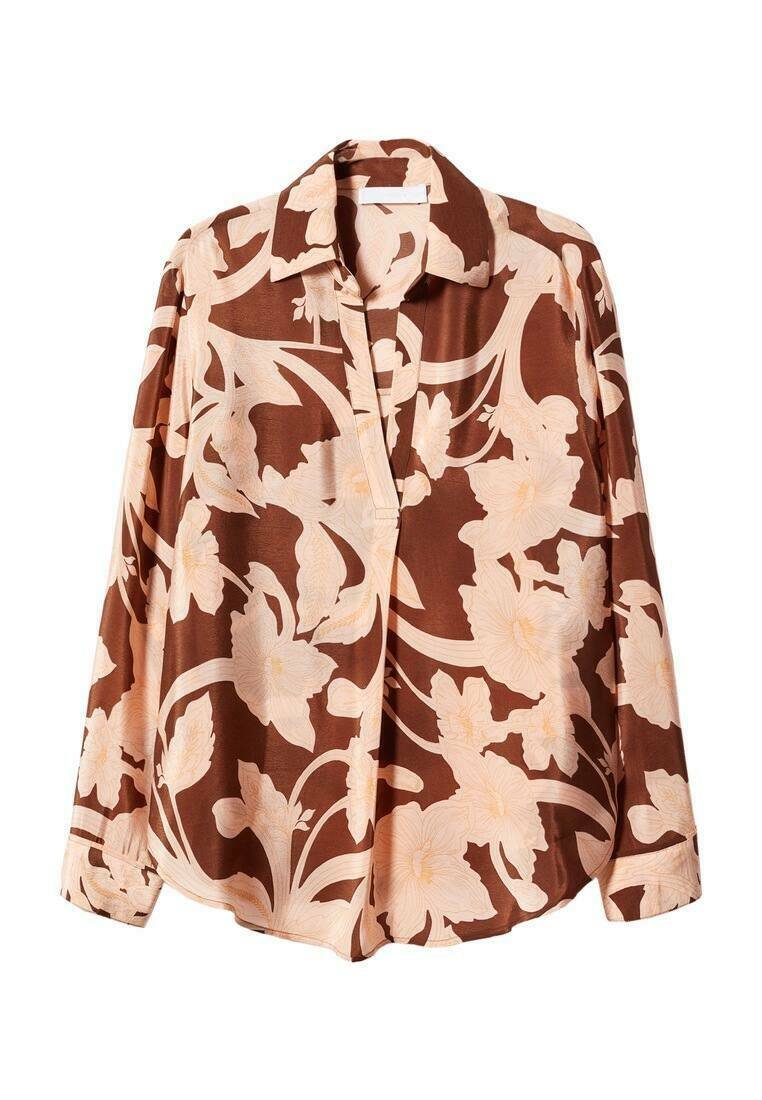 Mango Blouse donkerroze