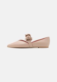 ELLA - Ankle strap ballet pumps - nude