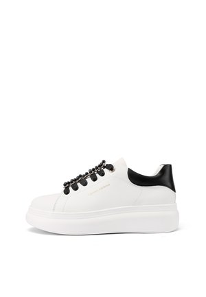 Sneakers basse - bianco nero