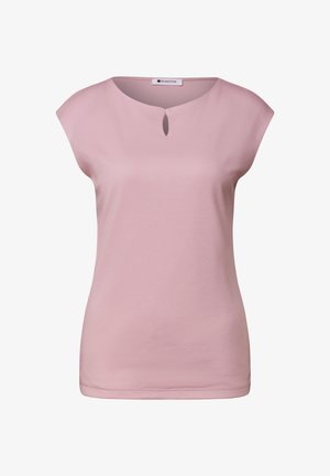 Street One, DROPPED SHOULDER SHIRT MIT CUT-OUT - Camiseta básica - quiet rose