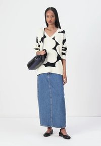 Marimekko PÄIVÄ UNIKKO - Džemper - off white/dark grey