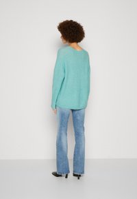 Mos Mosh THORA V-NECK - Maglione - wasabi