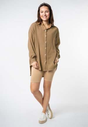 LANGE - Button-down blouse - middle beige