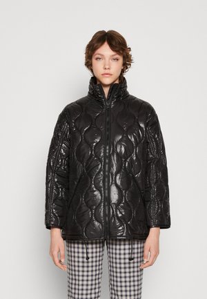 Monki Χειμωνιάτικο παλτό - black dark