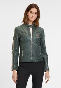 GWLIZIYA - Giacca di pelle - dark green ii