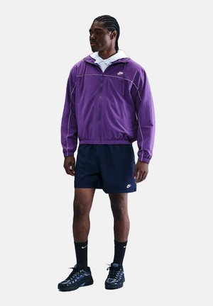 HOODED  CLUB - Veste de survêtement - wild grape obsidian ghost white