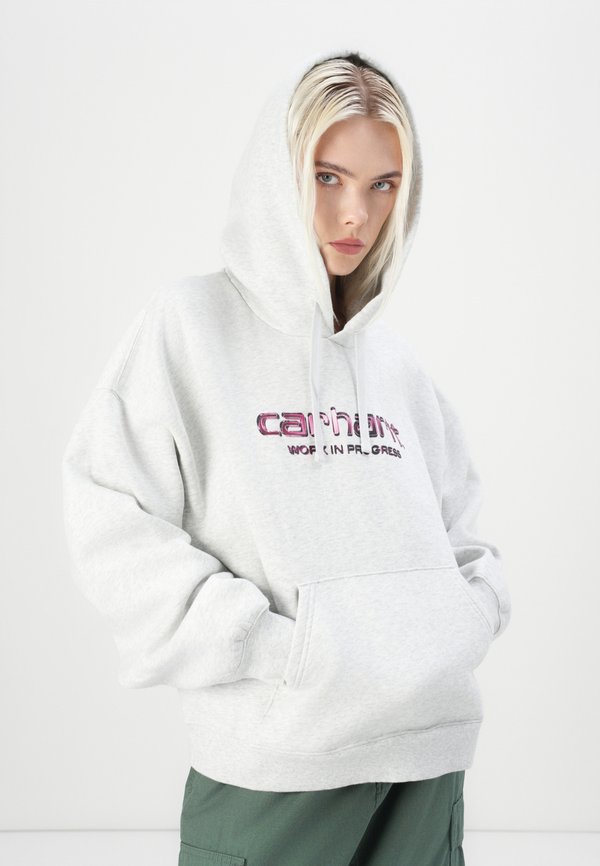HOODED SOLAR CHROME - Sweatshirt - ash heather3