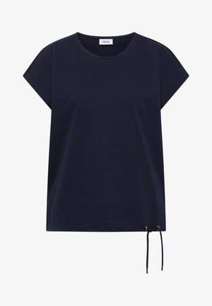 Cecil, T-SHIRT MIT WAFFEL-STRUKTUR - T-shirts print - urban dark blue