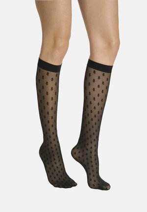 Wolford, BLOSSOM KNEE-HIGHS - Chaussettes hautes - black black