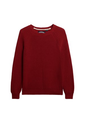 Superdry Strickpullover - bordeaux red