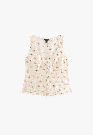 New Look, FLORAL BUTTON TEA BLOUSE - Blouse - pink pattern