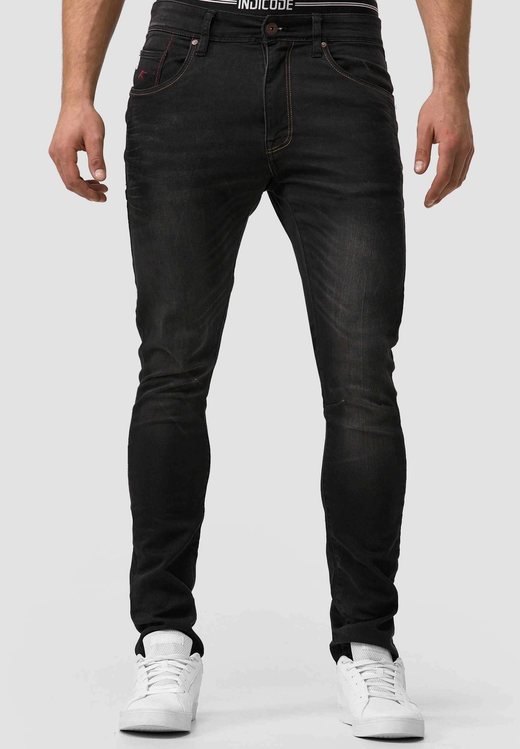 INDICODE JEANS Slim fit jeans - vintage black/zwart - Zalando.nl