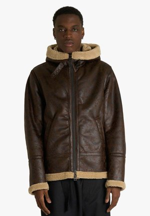 Giacca in similpelle - brown