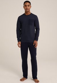 WE Fashion MET DESSIN - Apatiniai marškiniai - blue