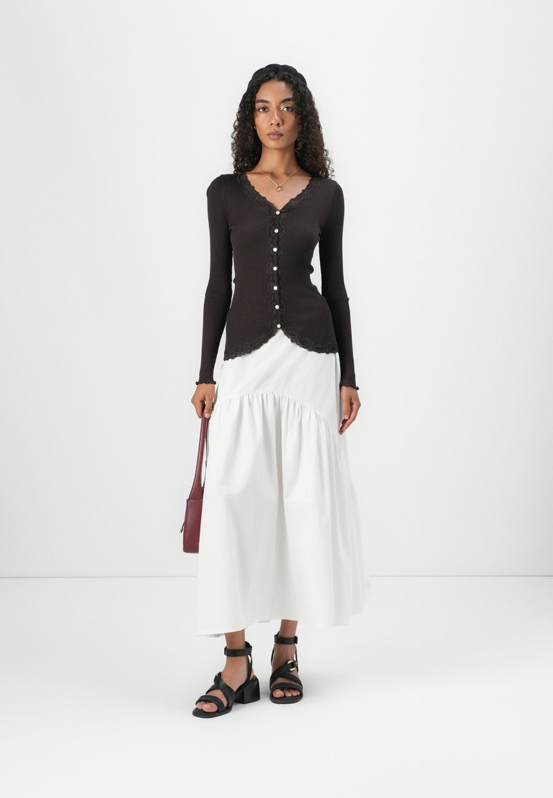 Gilet/débardeur Dentelle Rosemunde Bleu Véritable - Taille M/12 - 50% Coton - Neuf Avec étiquettes