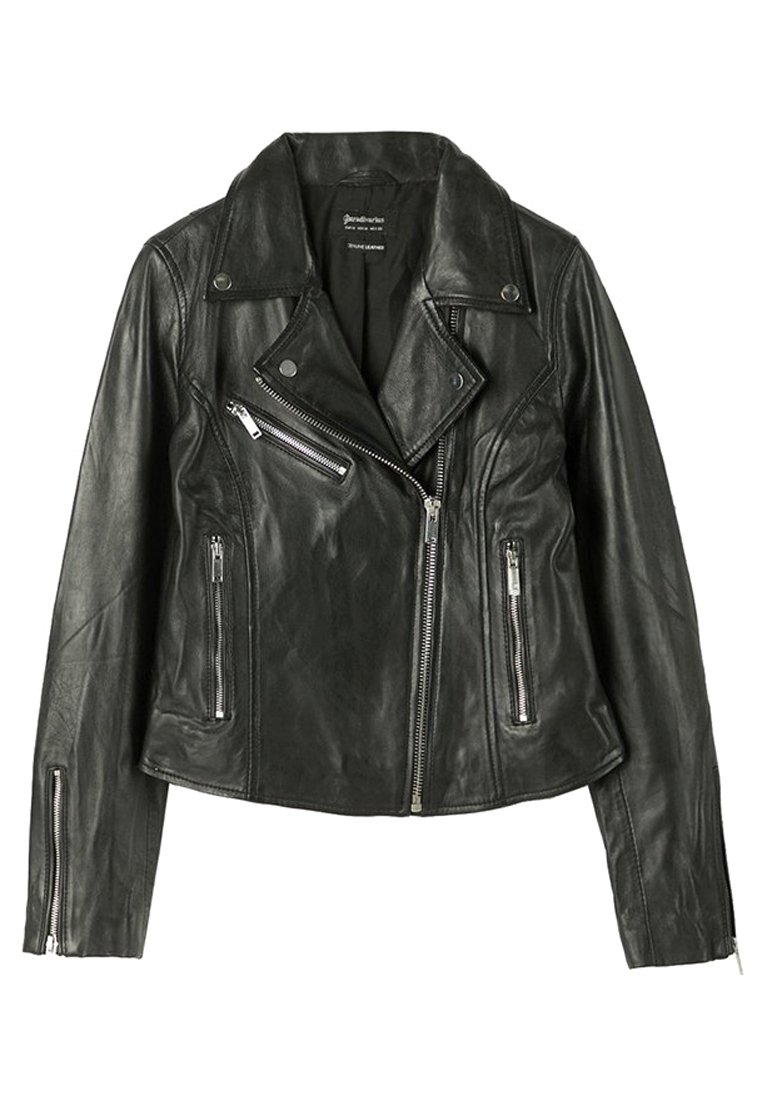 Stradivarius Nahkatakki - Black/Musta - Zalando.fi