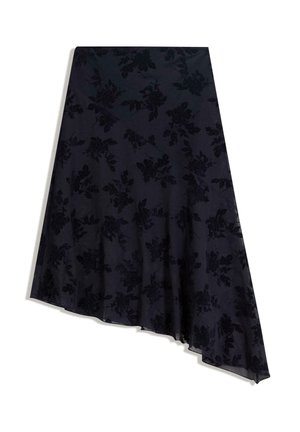 PRINTED - MIDI - A-linjainen hame - royal blue