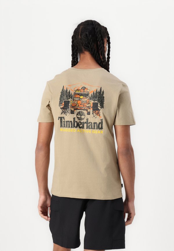 WASHED BACK ON THE ROAD GRAPHIC TEE  - Print T-shirt - lemon pepper