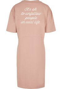 Merchcode HEARTBREAK  - Jerseykleid - duskrose