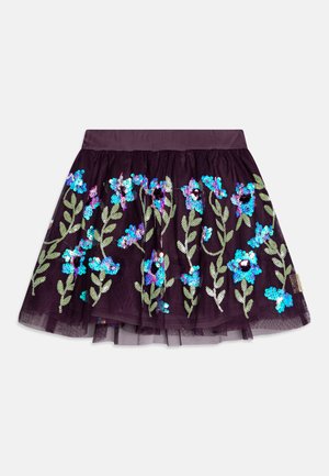 Jupe trapèze - dark plum