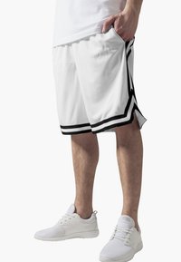 Urban Classics - STRIPES  - Shorts - white, black Immagine in miniatura 1