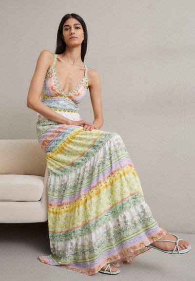 Alice + Olivia KAROLINA PANELED - Robe longue - multi-coloured