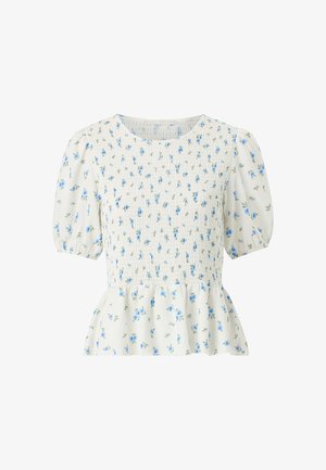 Ellos Collection, OBERTEIL MIT SMOK. - Blouse - weißblütig