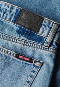 Superdry & Co HEM WIDE LEG - Jean flare - wheeler vintage blue
