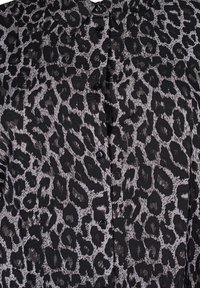 Zizzi Skjortebluser - dark grey leo