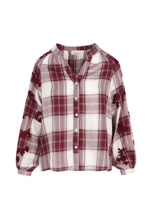 EMBROIDERED GINGHAM  - Blūze - optical white