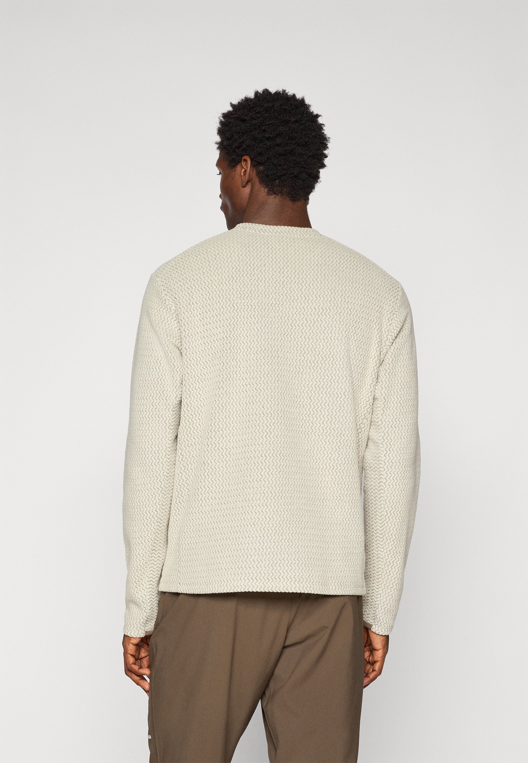 Patagonia R1 AIR CREW - Fleece jumper - pelican/beige Patagonia R1 AIR CREW - Fleece jumper - pelican/beige