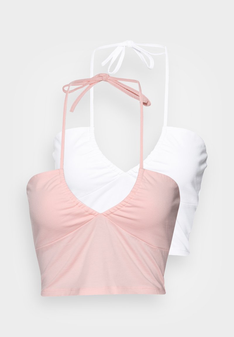 Damen T-Shirts | Monki 2 PACK Top pink/white/pink - AD52859 Damen T-Shirts | Monki 2 PACK Top pink/white/pink - AD52859
