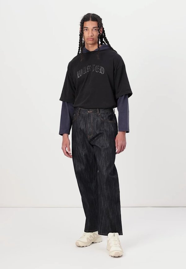 WIDE JEANS - Loose Jeans - raw slub denim3