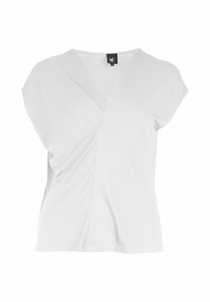 NÜ Denmark, YASMI TEE V-NECK - Μπλουζάκι με στάμπα - creme