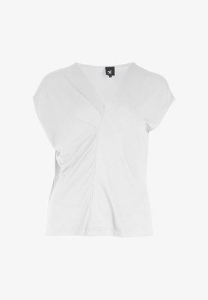 NÜ Denmark, YASMI TEE V-NECK - Μπλουζάκι με στάμπα - creme