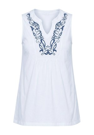 Angel of Style, TOP, A-LINE, LACE PRINT INSERT, SLEEVELESS - Top - snow white