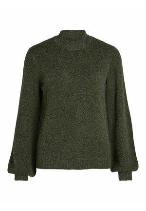 Pullover - mottled green