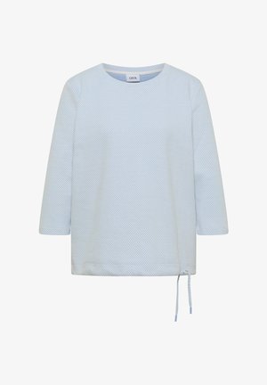 Cecil, 3/4-SLEEVE SHIRT WITH A ROUND NECK AND TEXTURED FABRIC - Langarmshirt - easy blue