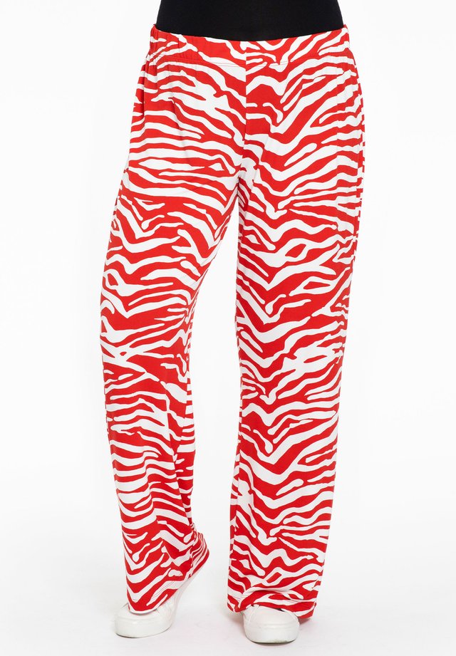 ANIMAL PRINT - Broek - red