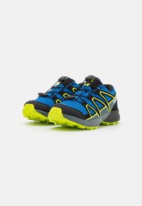 Salomon SPEEDCROSS WATERPROOF UNISEX - Scarpa da hiking - nautical blue/black/acid lime
