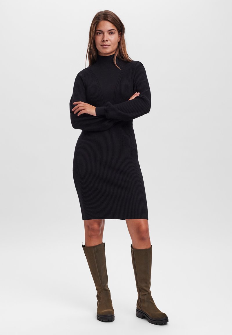 Vero Moda Gebreide jurk zwart