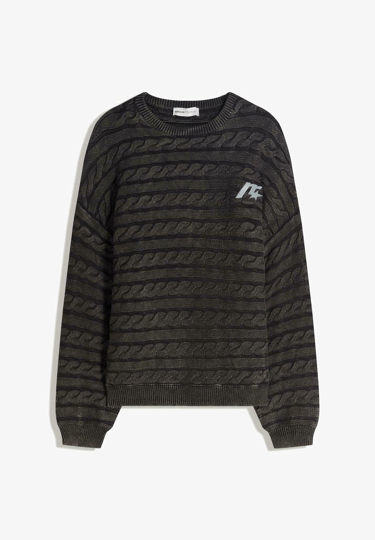 Zalando Strickpullover Bershka Beige Oversize Pullover Damen