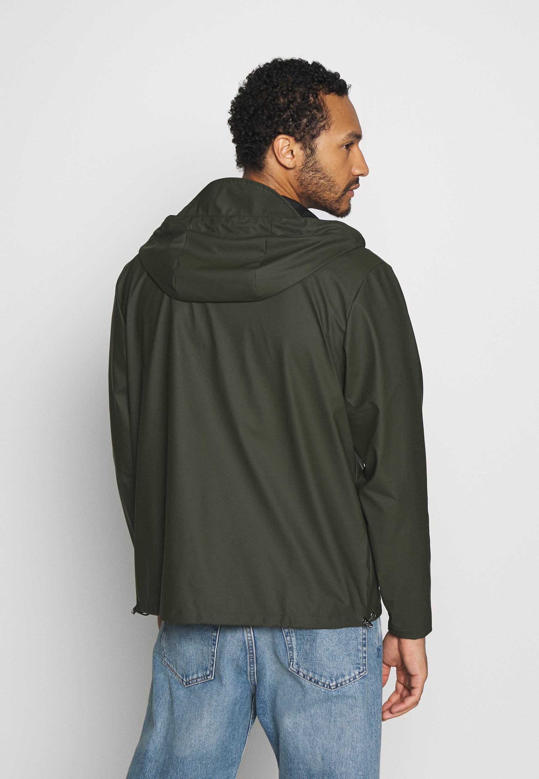 Men SHORT HOODED COAT UNISEX - Waterproof jacket Men SHORT HOODED COAT UNISEX - Waterproof jacket