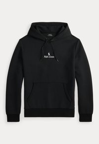 LOGO DOUBLE-KNIT HOODIE - Bluză de molton - black