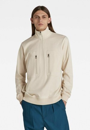 TWEETER HALF ZIP - T-shirt à manches longues - dk talc